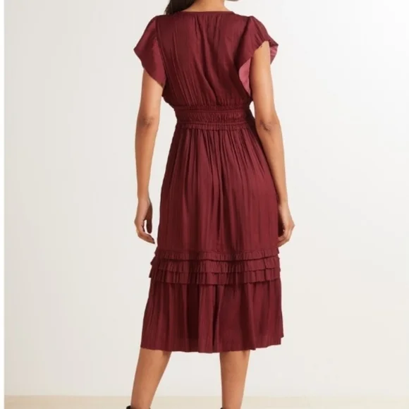 Roan + Ryan Talulah Wine Holiday Dress - Picture 2 of 12